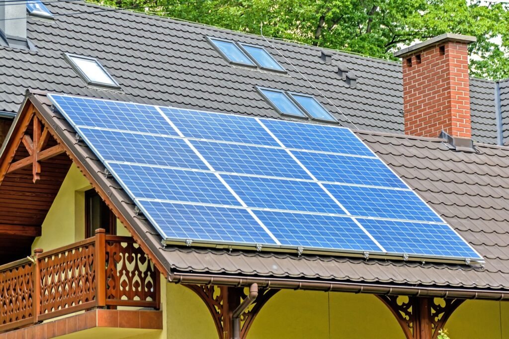 Solar Panel installed on home